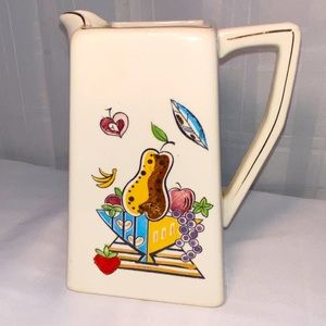 MCM Vintage Thames Fruit Bowl Teapot Midcentury Water Pitcher, 50s Kitchen Decor